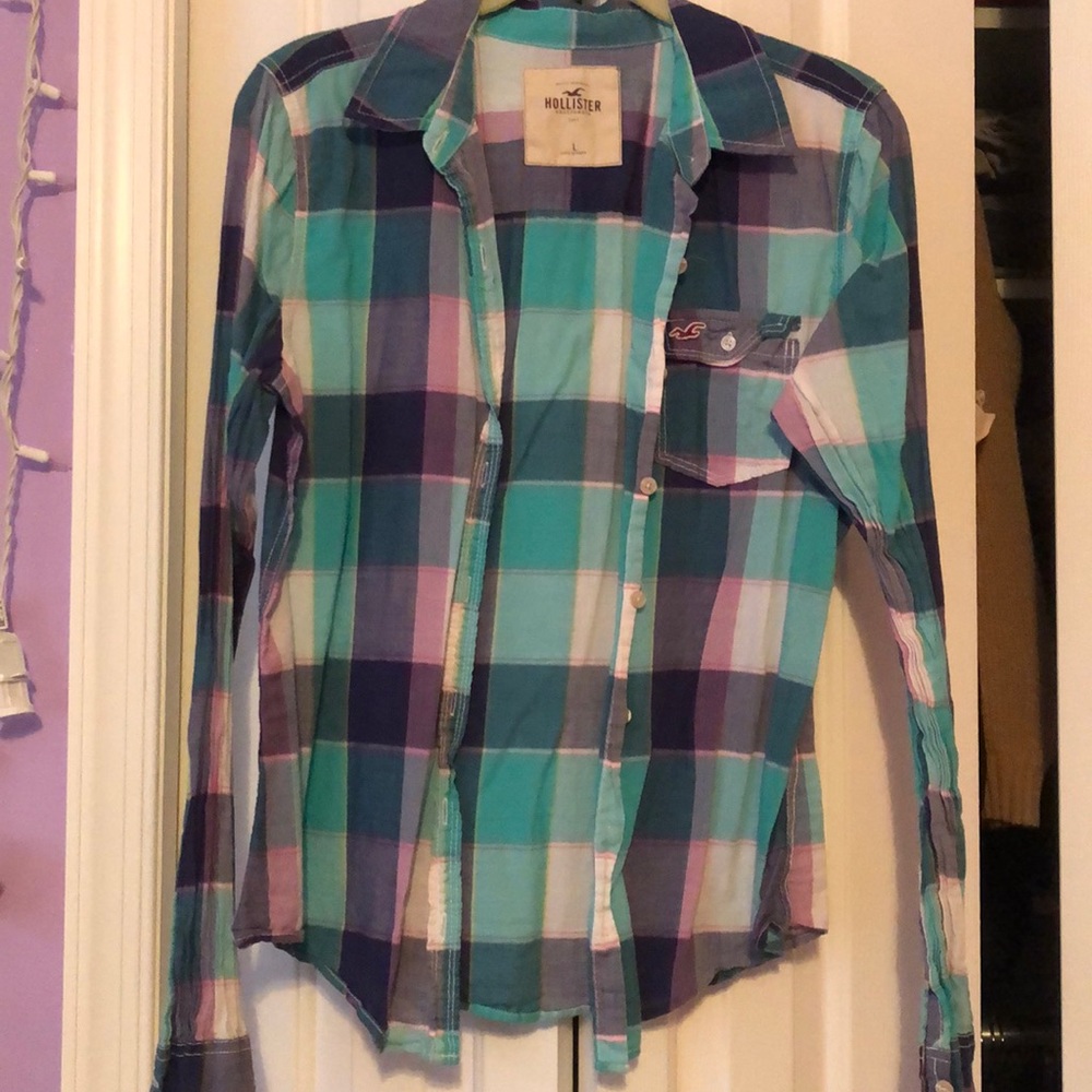 Plaid flannel top
